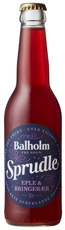 SPRUDLE BRINGEBÆR&EPLE BALHOLM 33CL