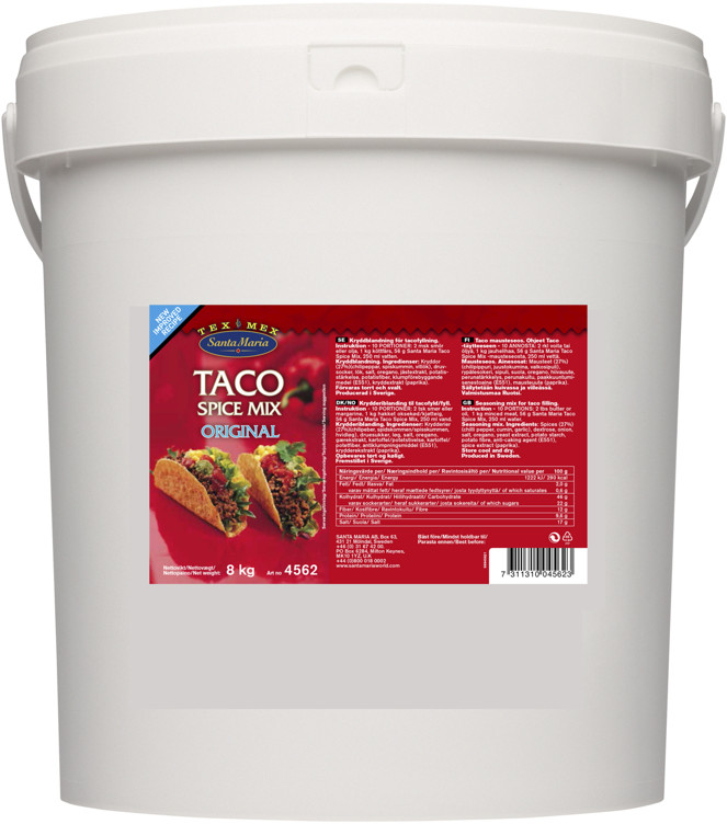 TACO SPICE MIX 8KG SANTA MARIA