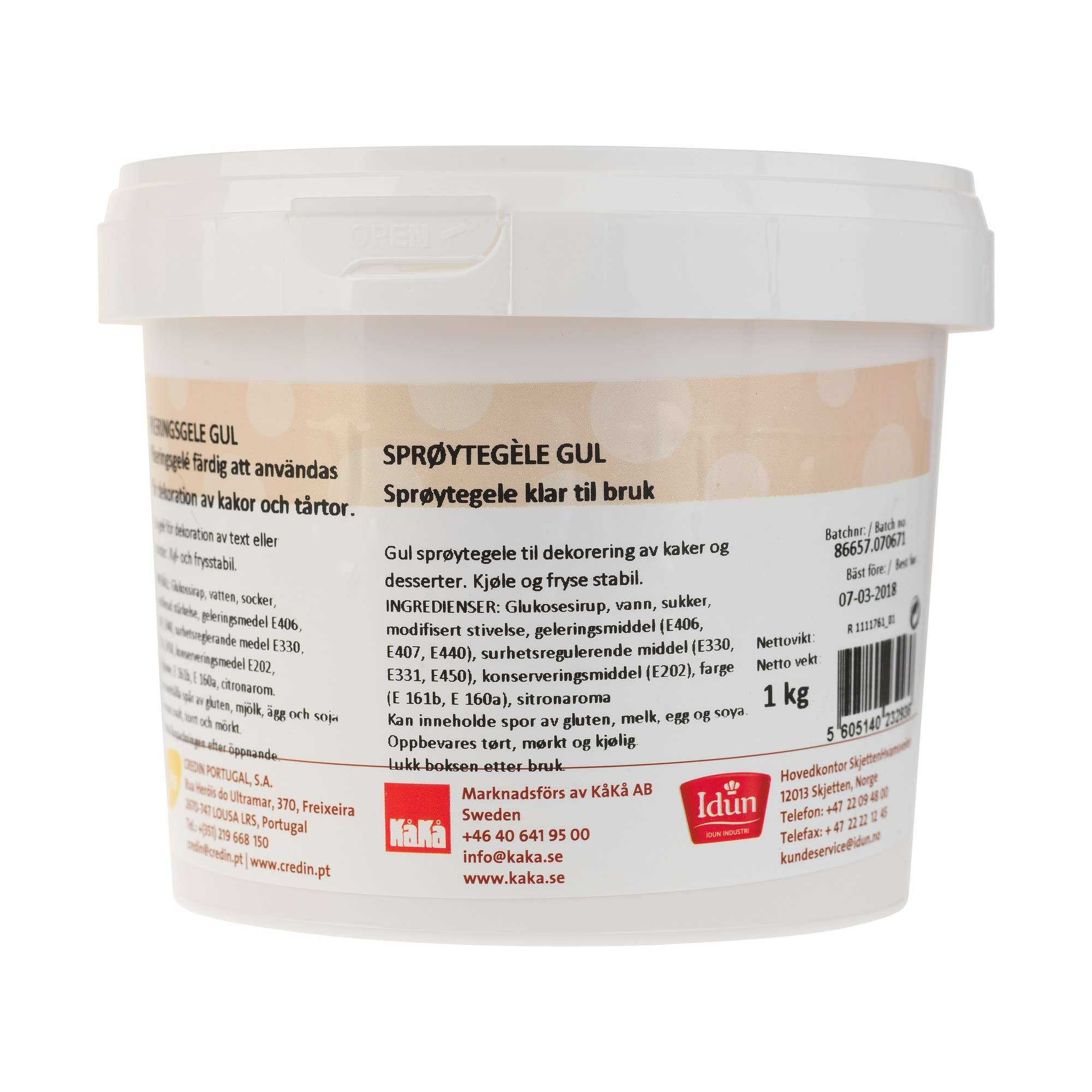 SPRAY JELLY YELLOW   1KG