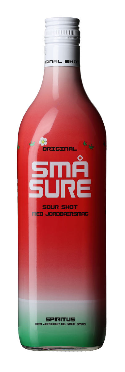 SMÅ SURE JORDBÆR 16,4% 1L