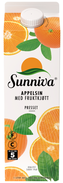 SUNNIVA PREMIUM APP.JUICE M/FRUKTKJØTT 1L TINE