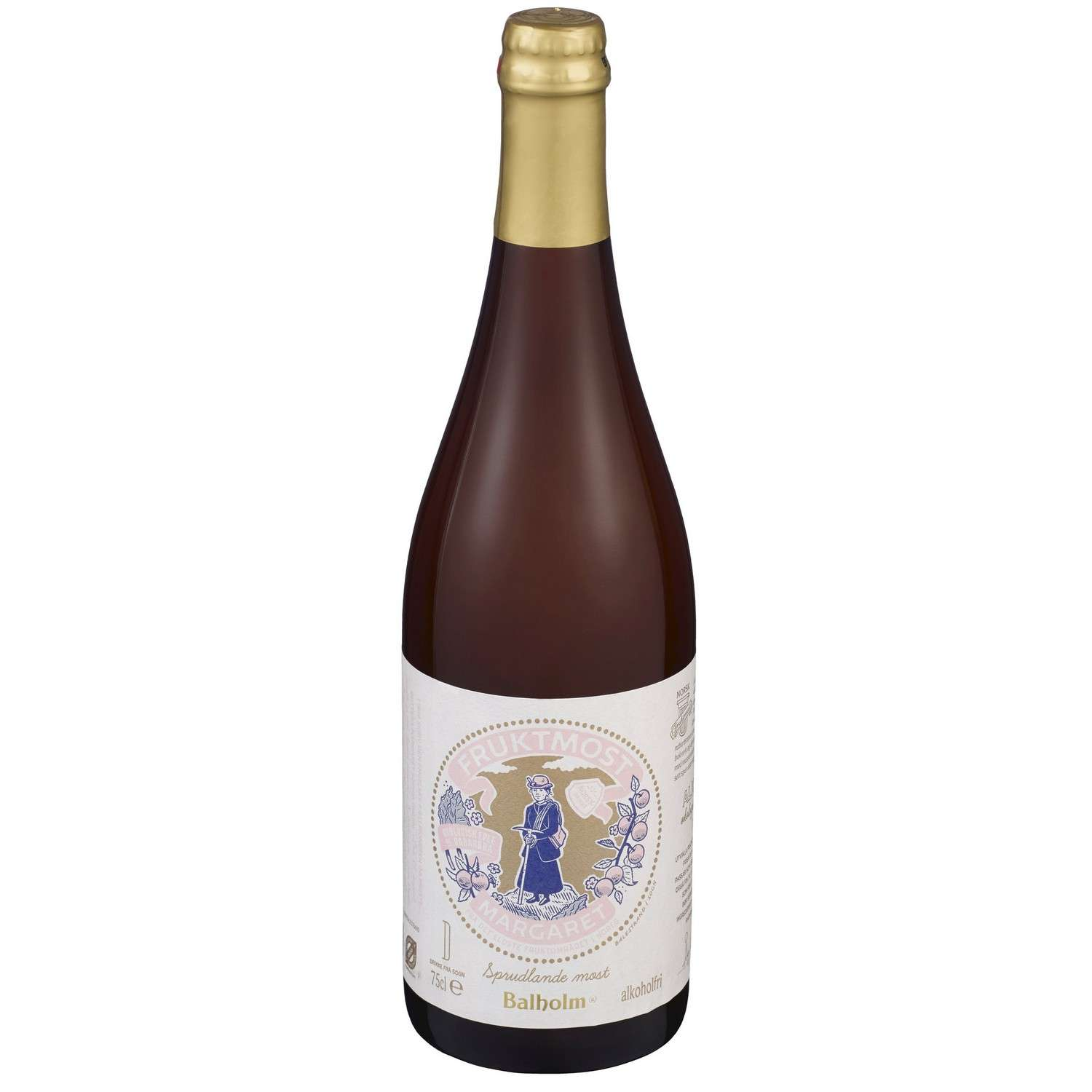 BALHOLM MARGARET SPRUDLANDE EPLEMOST M/RABARBRA ØKOL.12X75CL