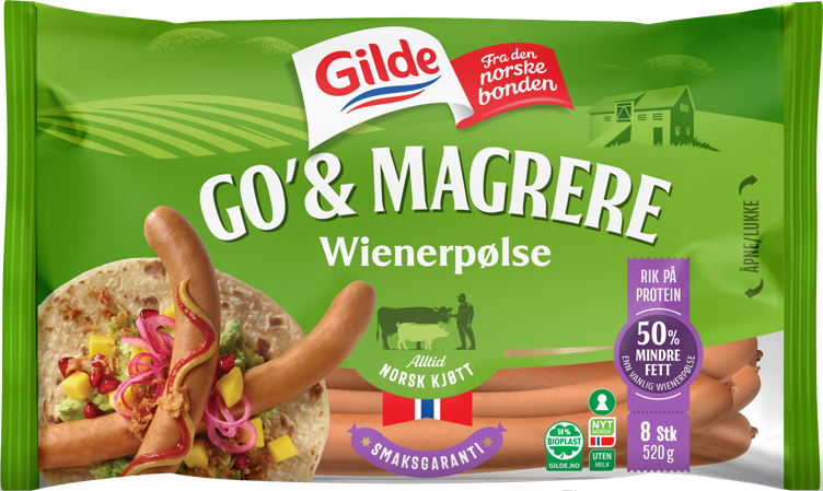 GO & MAGRERE WIENERPØLSE 520G