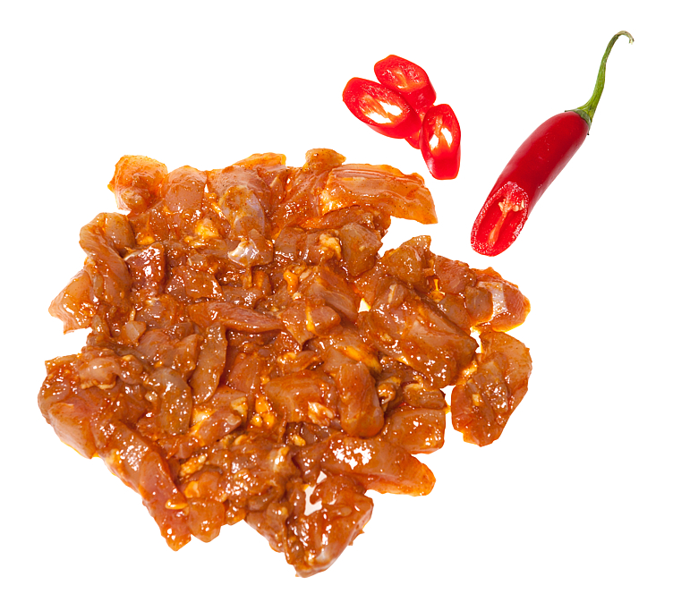CHICKEN MEAT MARINATED APP1,25KG   KG