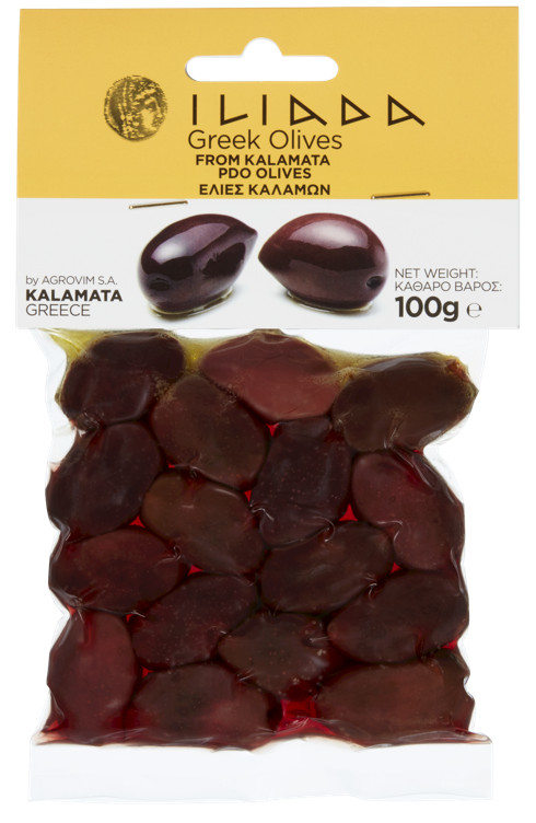 KALAMATA OLIVEN M/STEN 100G ILIADA