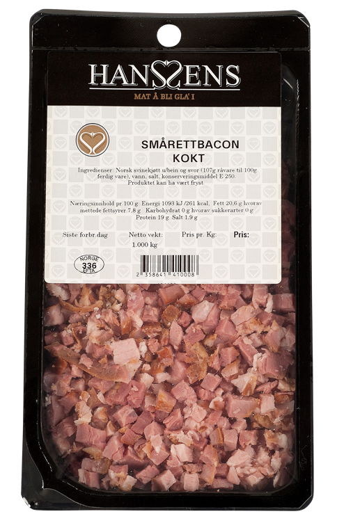 SMÅRETTBACON KOKT TERNET HANSSENS