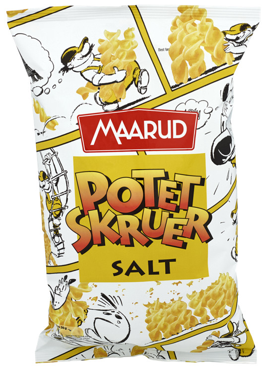 POTATO CHIPS, SCREW, SALT   90G
