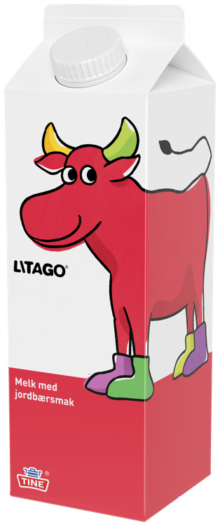 LITAGO JORDBÆRMELK 1/2L TINE