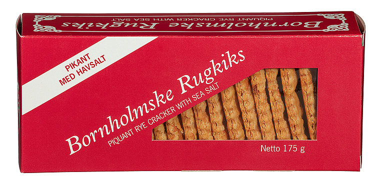 RUGKJEKS M/HAVSALT 175G BORNHOLMS