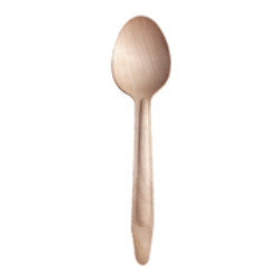 WOODEN TEA SPOON, ENVIROMENTALLY FRIENDLY,  160MM,  250PCS