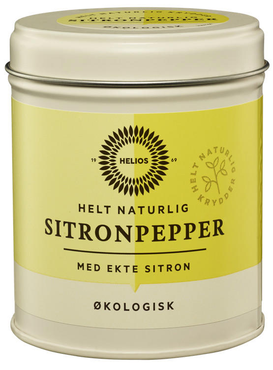 HELIOS SITRONPEPPER ØKOLOGISK 80G