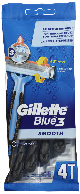 ENGANGSHØVEL BLUE3 SMOOTH 4PK GILLETTE