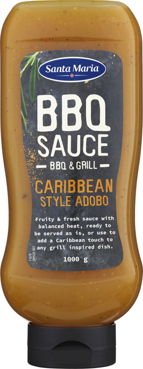 BBQ SAUCE CARIBBEAN STYLE ADOBO 1000G SANTA MARIA
