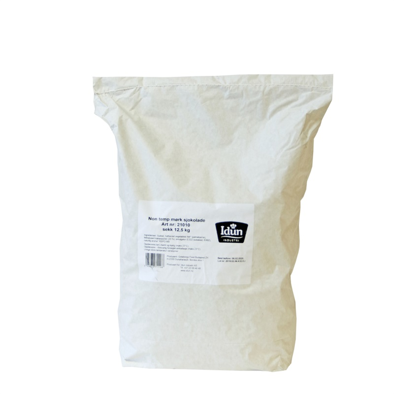 NON TEMP SJOKOLADE MØRK 12.5 KG