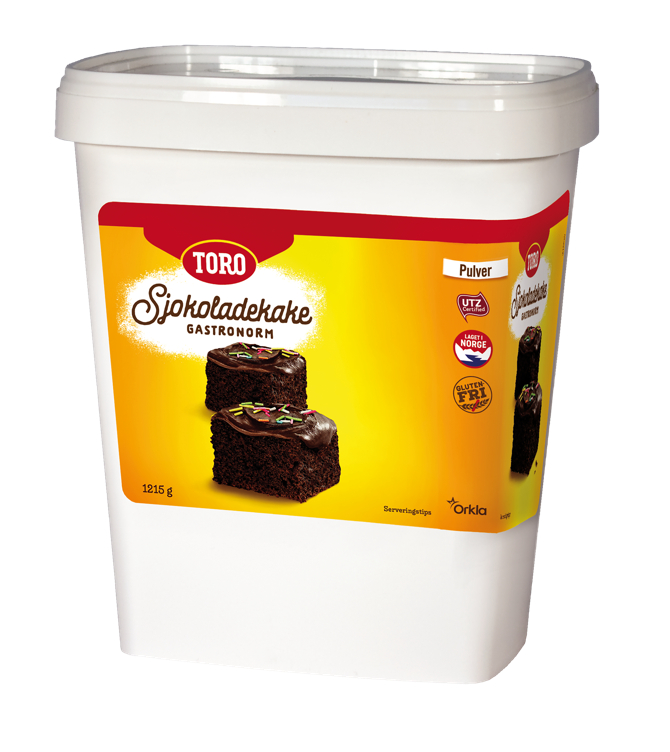 TORO SJOKOLADEKAKE GASTRONORM 3X1.215KG