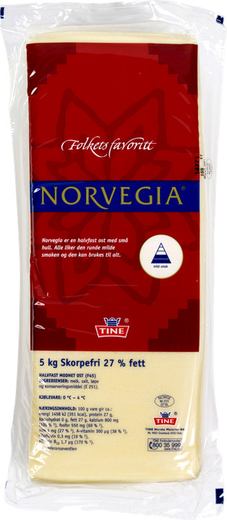 GAUDA CHEESE NORV.27%F4 2XAPPR.5,2KG  KG