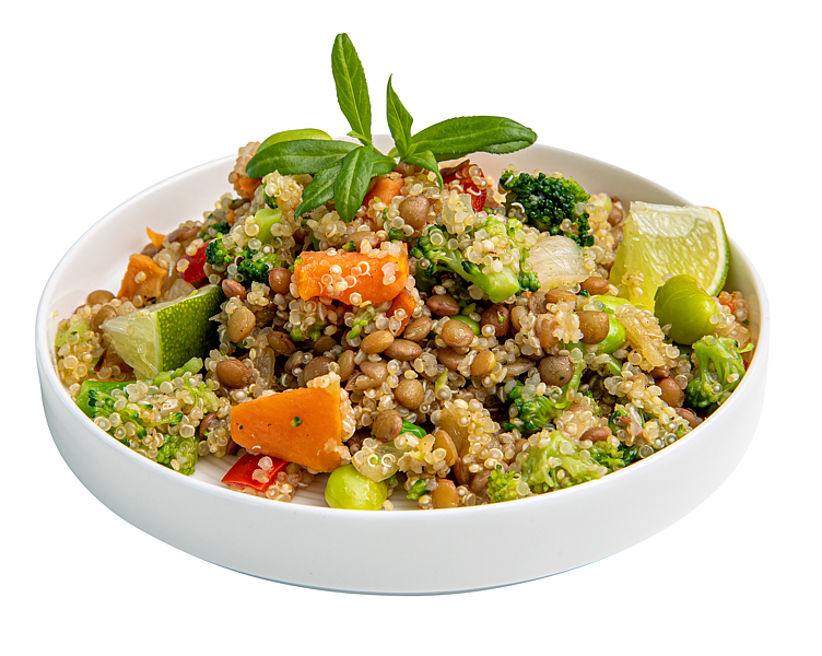 QUINOA PILAFF W/ LENTILS AND BROCCOLI VEGETARIAN   2KG