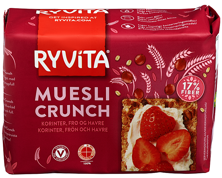RYVITA KNEKKEBRØD MUESLI CRUNCH 200G