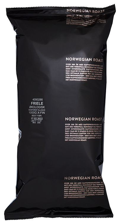 FRIELE ØKOLOGISK RA KAFFE XFINM 1000G x 8 stk