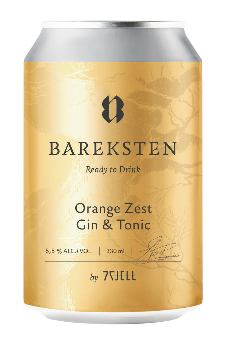 BAREKSTEN 7F ORANGE ZEST GIN & TONIC 5,5% 12X33CL