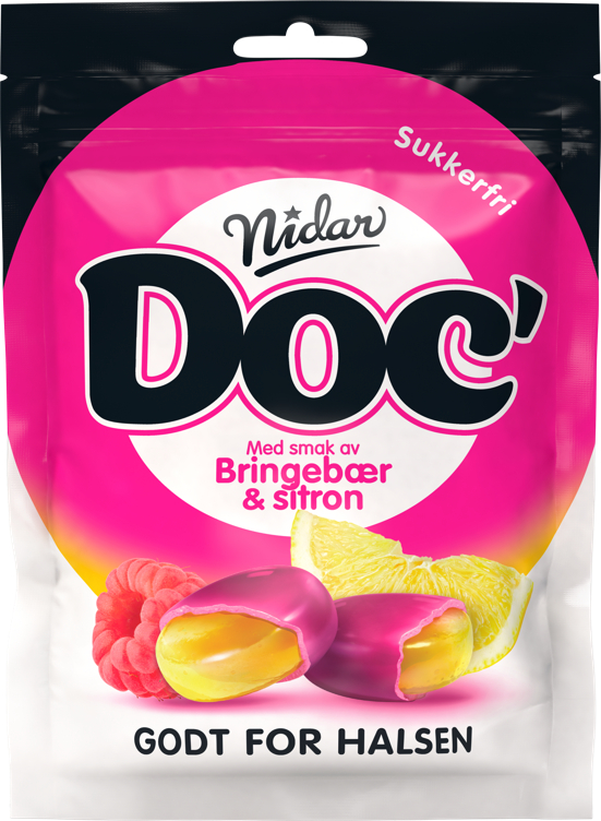 DOC' HALSLINSER BRINGEBÆR SITRON 50G