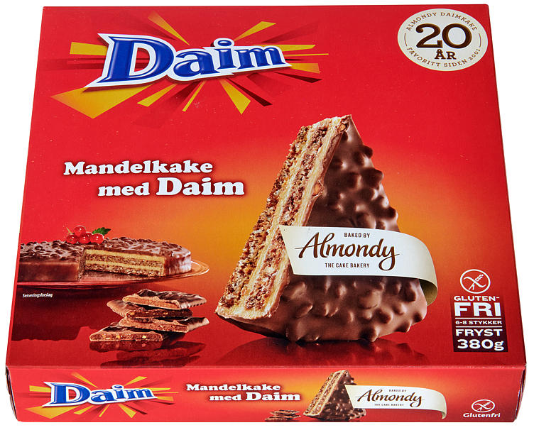 MANDELKAKE MED DAIM 380G ALMONDY