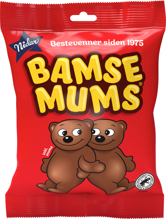 BAMSEMUMS BEAR-SHAPED CHOCOLATES SMALL       115G