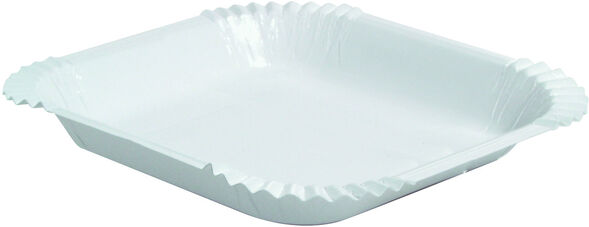 GRILL TALLERKEN DYP HVIT 16X19 CM