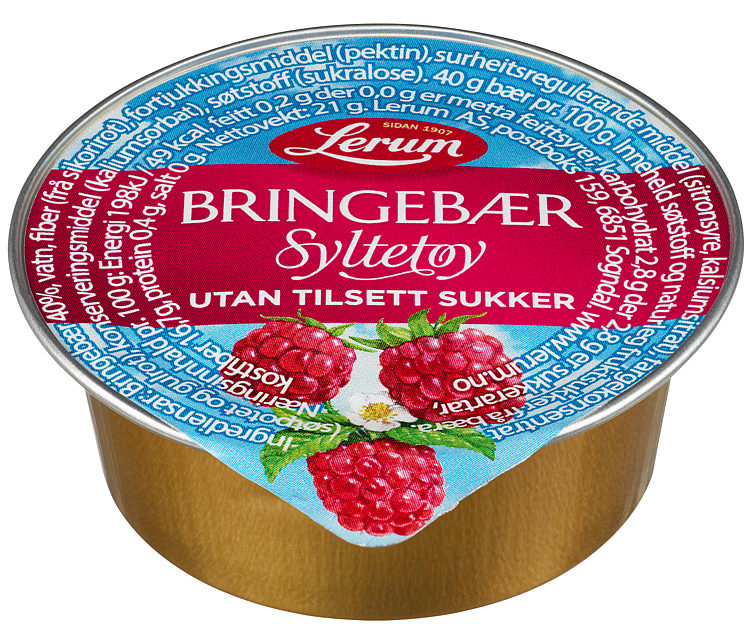 BRINGEBÆRSYLTETØY ORIGINAL UTAN TILSETT SUKKER KUVERT 100/21