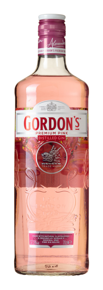 GORDONS PINK GIN   37,5%   70CL
