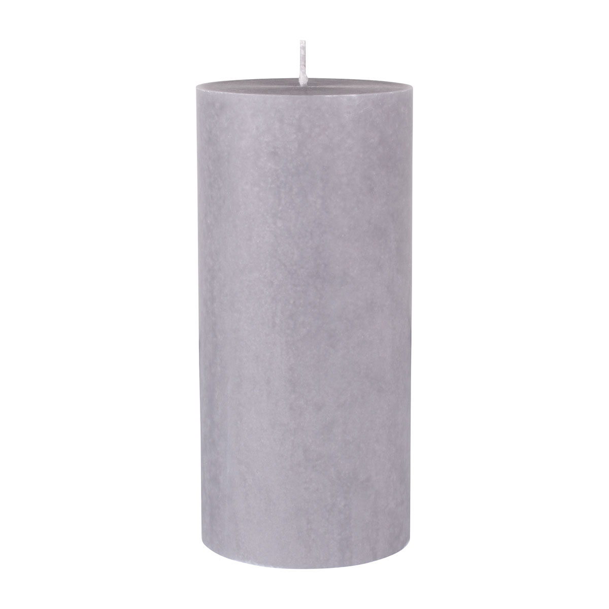 KUBBELYS STEARIN 7X15CM GRÅ