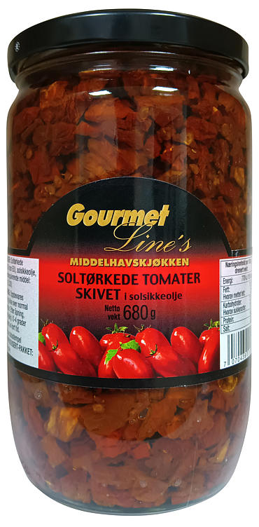 TOMATER SOLTØRKET HAKKET 680G GOURMET LINE
