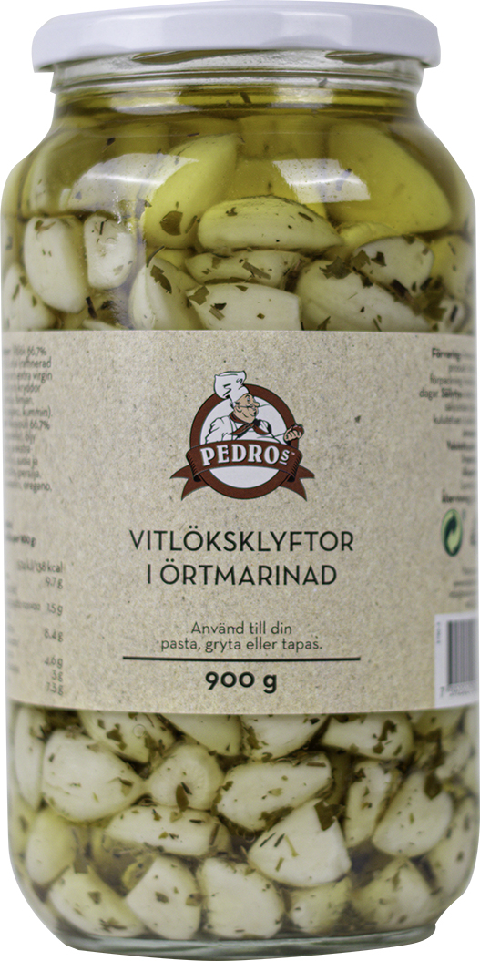HVITLØK I URTER 950G PEDROS