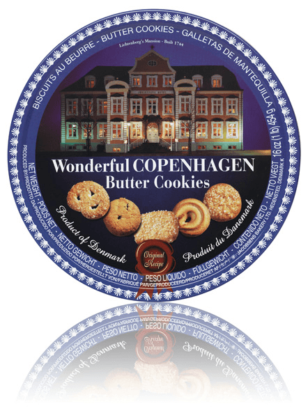 BUTTER COOKIES 26% 454G WONDERFUL COPENHAGEN