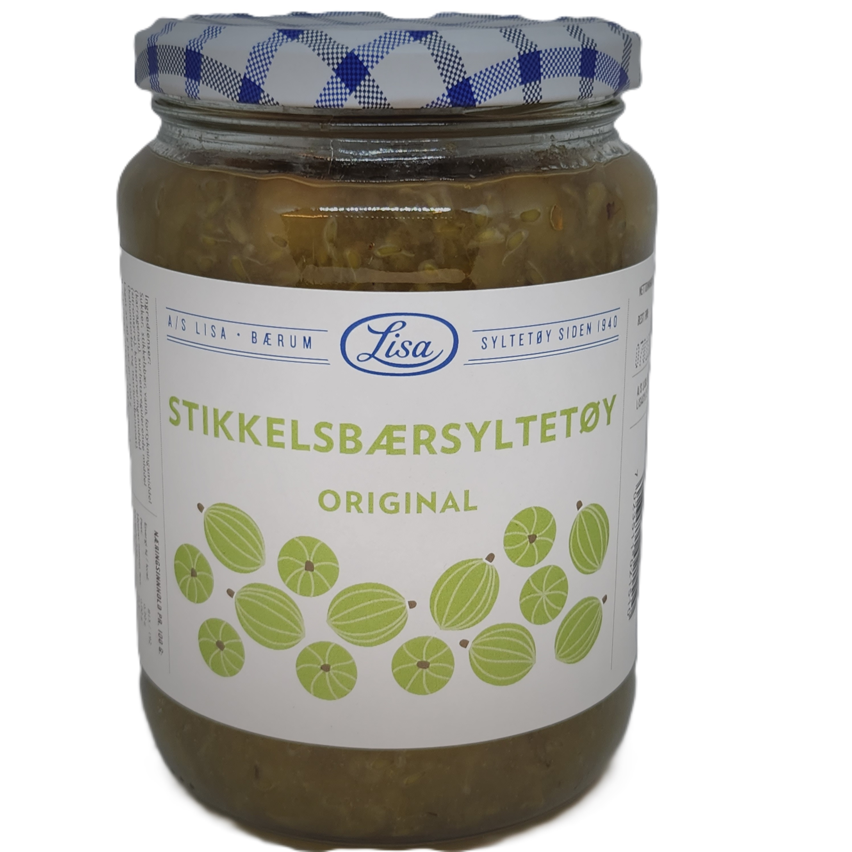 STIKKELSBÆRSYLTETØY ORIGINAL LISA 800G