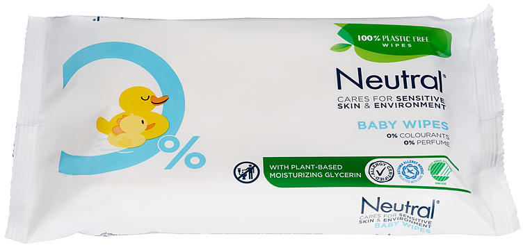 NEUTRAL BABY VÅTSERVIETTER U/PARFYME 52STK
