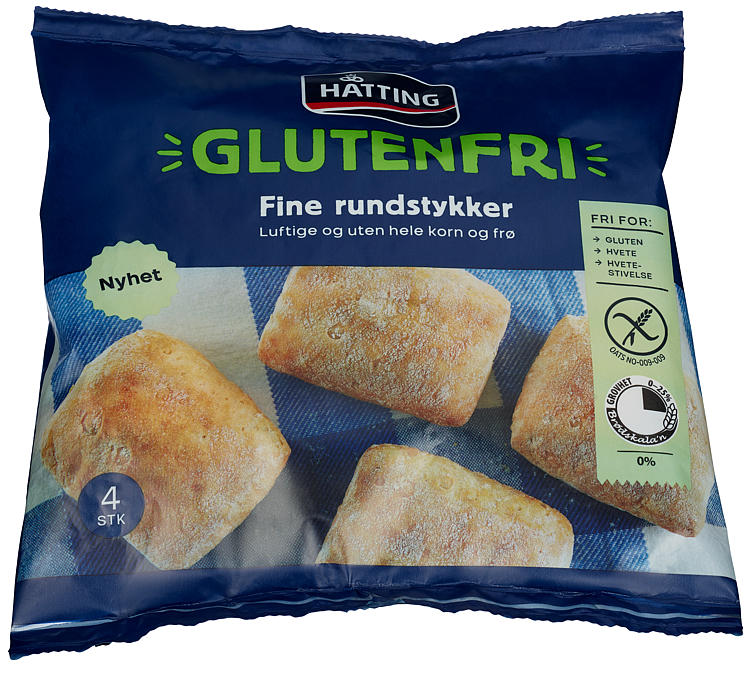 GLUTENFRI FINE RUNDSTYKKER 70GX4STK