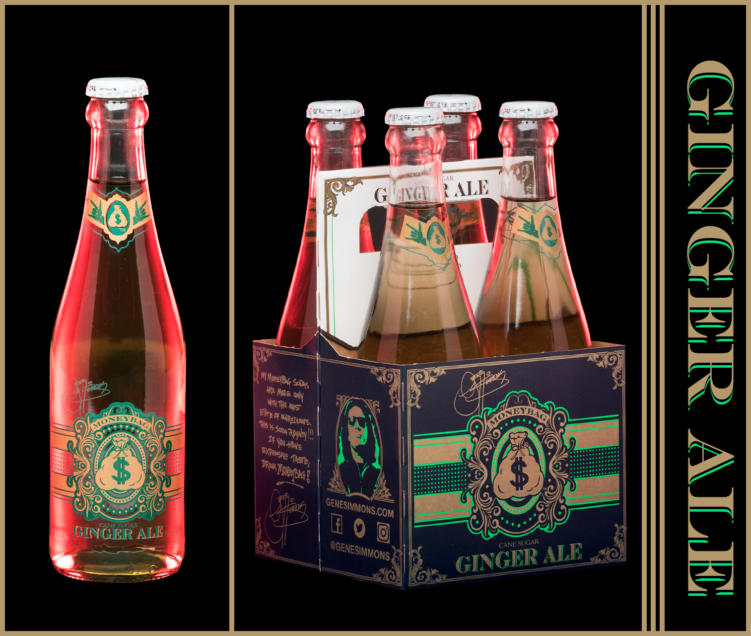 MONEYBAG GINGER ALE  24X34CL