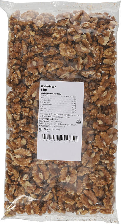 VALNØTTKJERNER NATURELL 1KG PEDROS