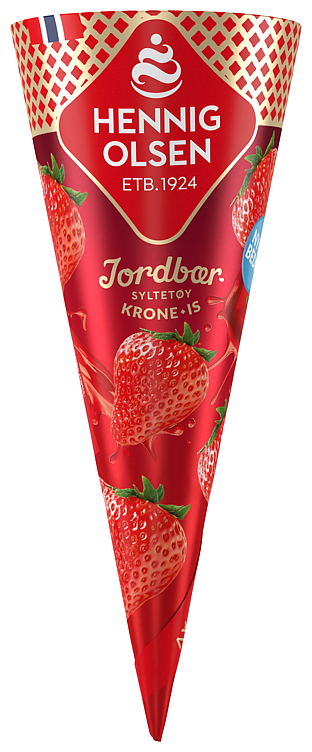 KRONE-IS JORDBÆR 125 ML FLØTEIS