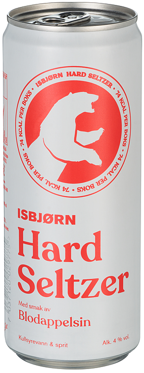 ISBJØRN HARD SELTZER BLODAPPELSIN 0.33L BX