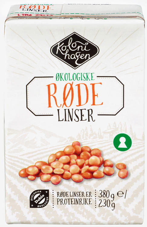 RØDE LINSER ØKO 380G KOLONIHAGEN