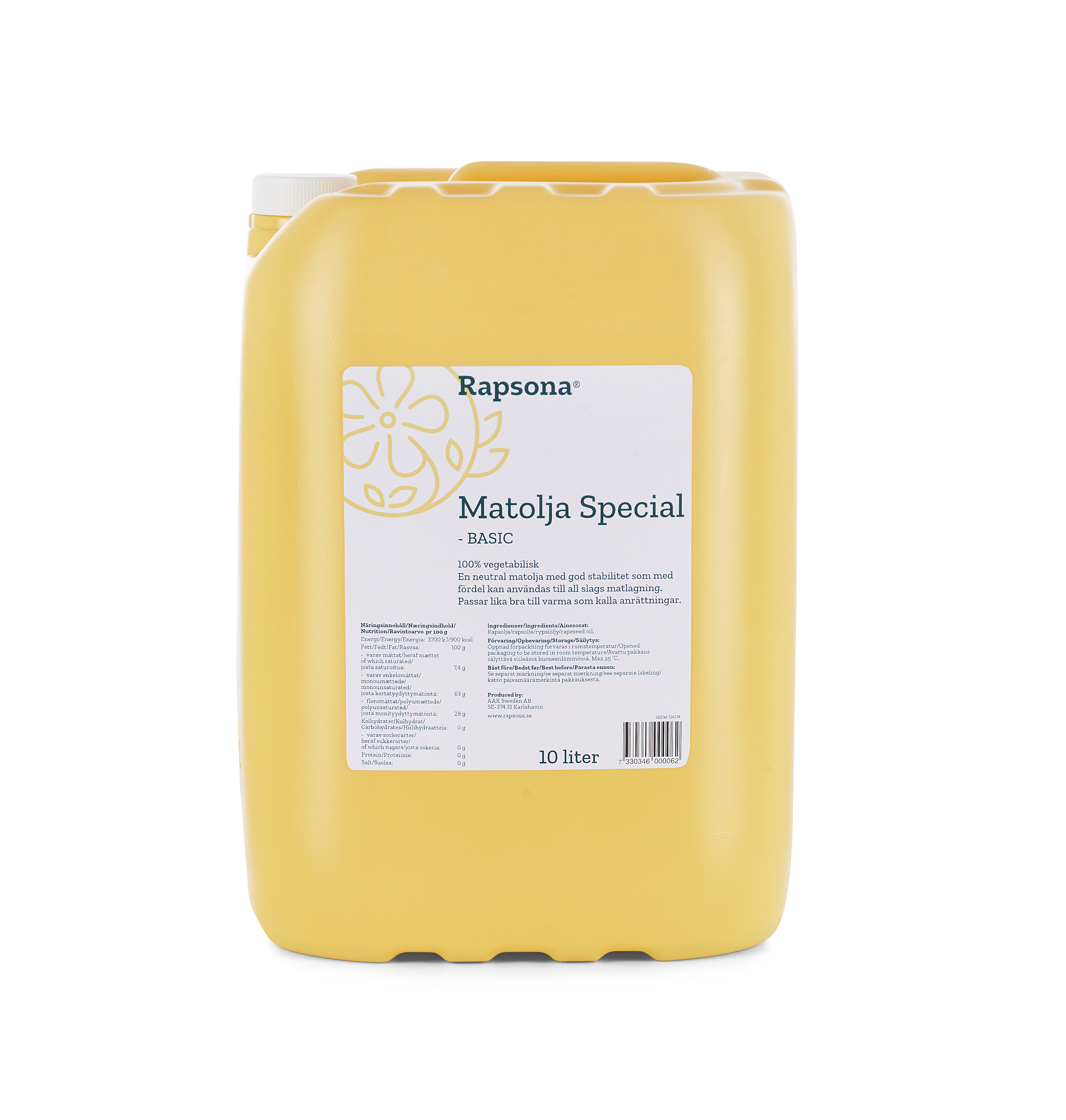 MATOLJE SPECIAL, 100% RAPSOLJE 10L RAPSONA