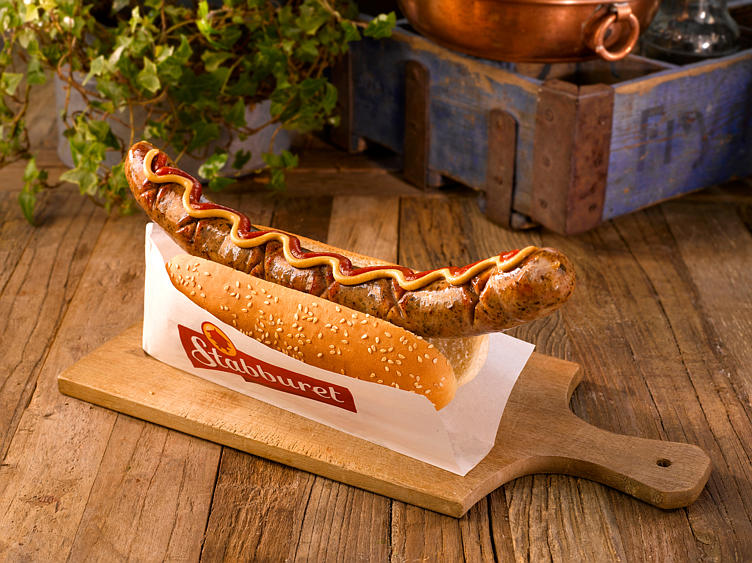 STABBURET LETTRØKT BRATWURST XL 40X150G 6KG