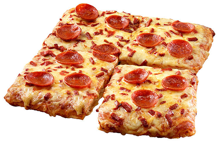 STABBURET FIRKANTPIZZA PEPPERONI 700G