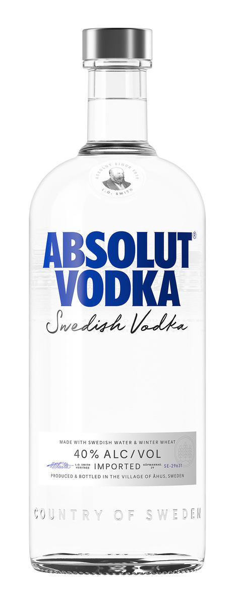 ABSOLUT VODKA  40%  1L