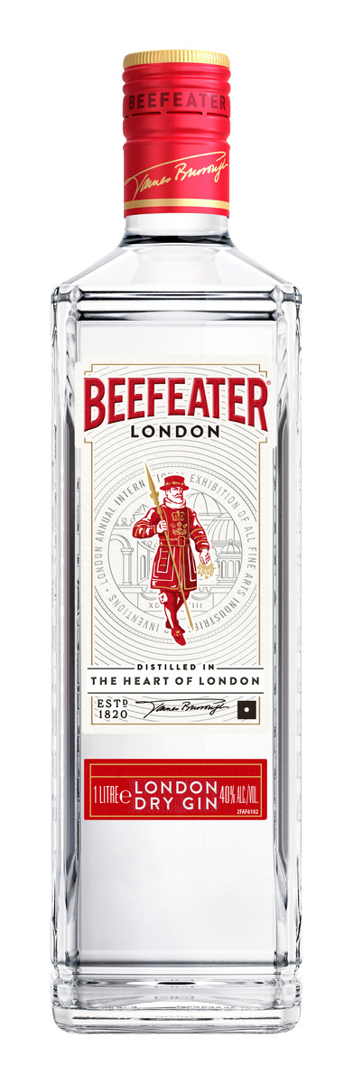 BEEFEATER LONDON DRY GIN 40% 1L