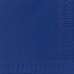 NAPKIN 33CM 3-PLY DARK BLUE   125PCE