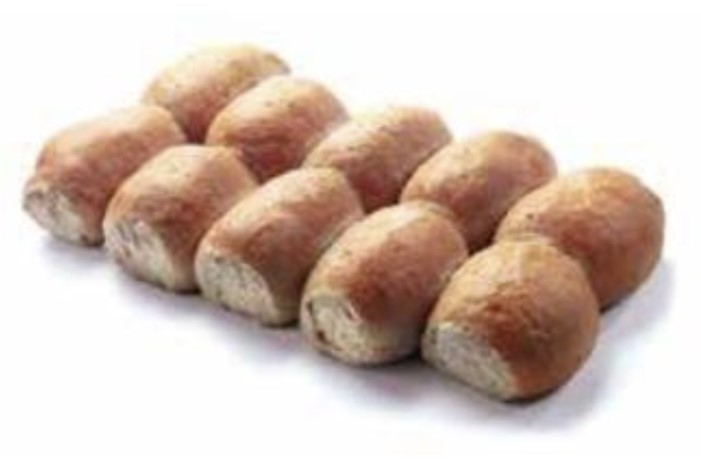 HARD ROLLS WHOLEMEAL PRE-BAKED        50X70G