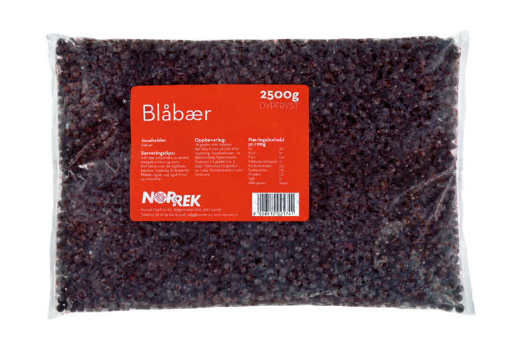 BLUBERRY FROZEN         2X2,5KG